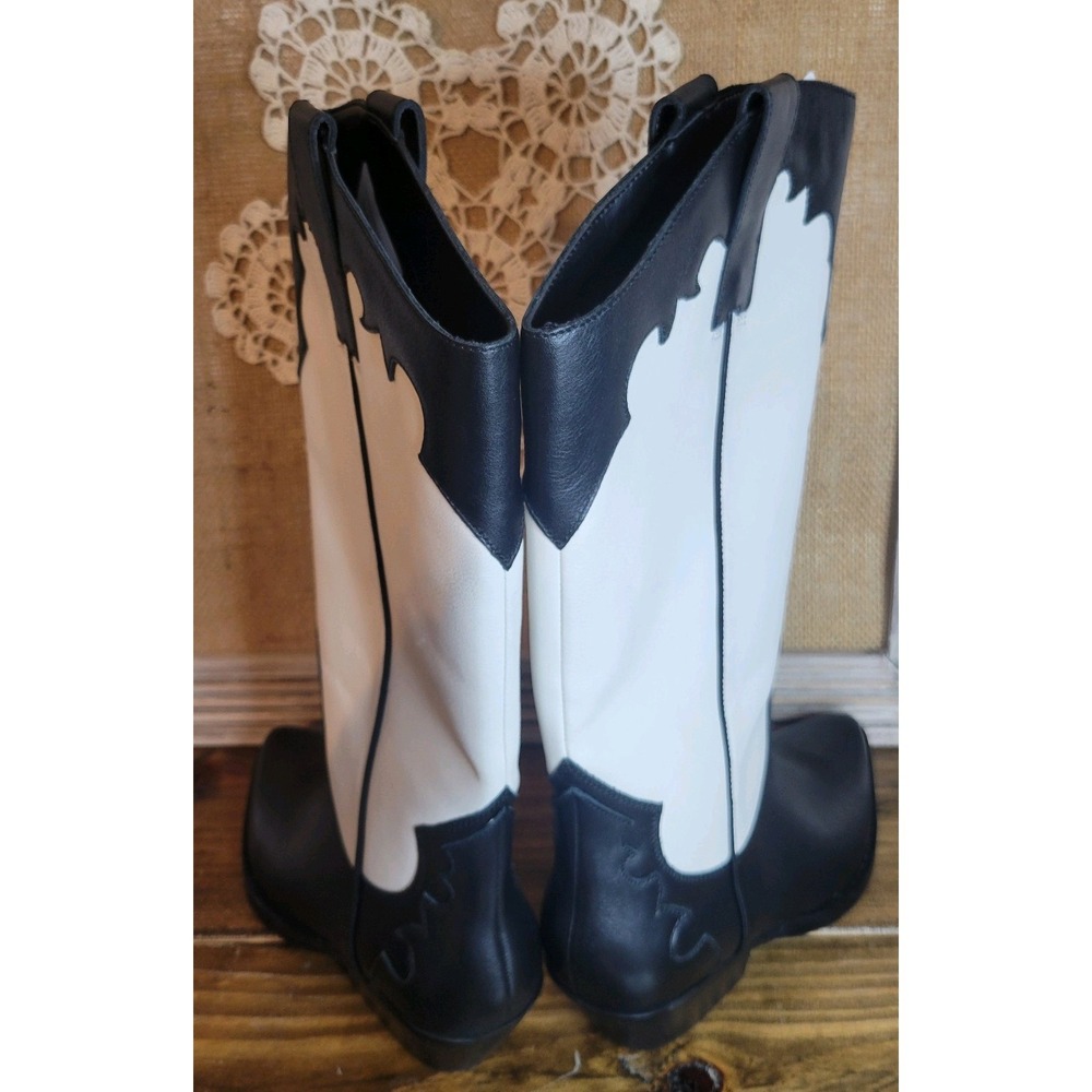 Marc Fisher Women's Hilaria Knee High Boot Black Cowboy Size 7M Festival New Box - Picture 4 of 9